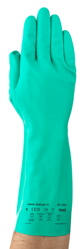 GUANTES DE NITRILO 13" 37-175 SOLVEX ANSELL