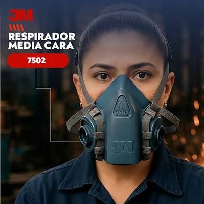 RESPIRADOR DE MEDIA CARA 7502 - 3M